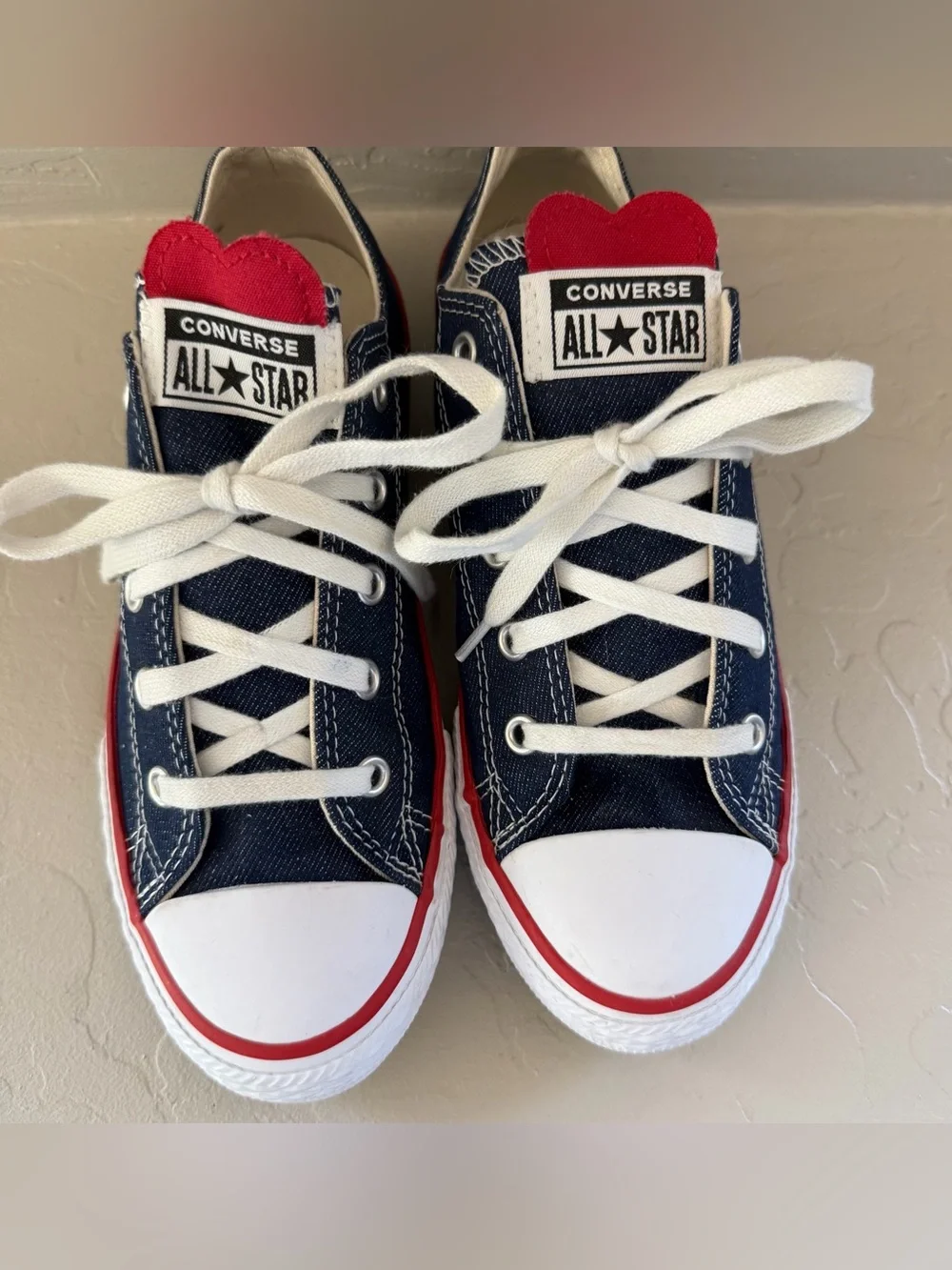Kids Converse Chuck Taylor All Star Denim Love Low Top Sneaker